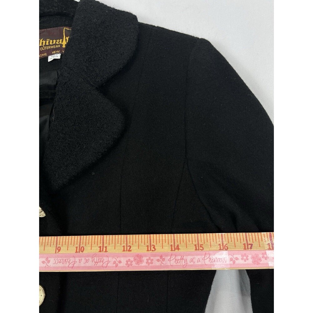 Vintage Chivalry Wool Jacket Made in USA Gold Crest Buttons Equestrian Style XS - Picture 10 of 14